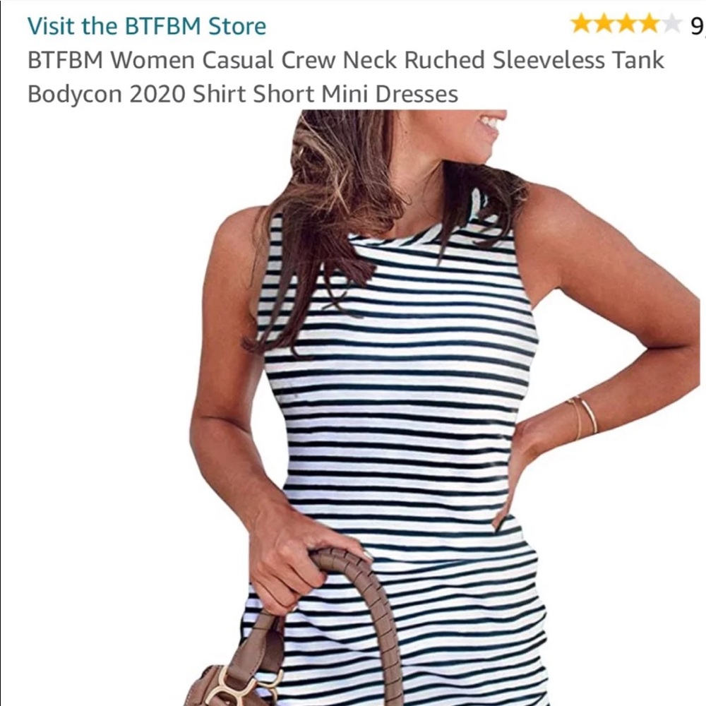 Women’s stripped bodycon short dress